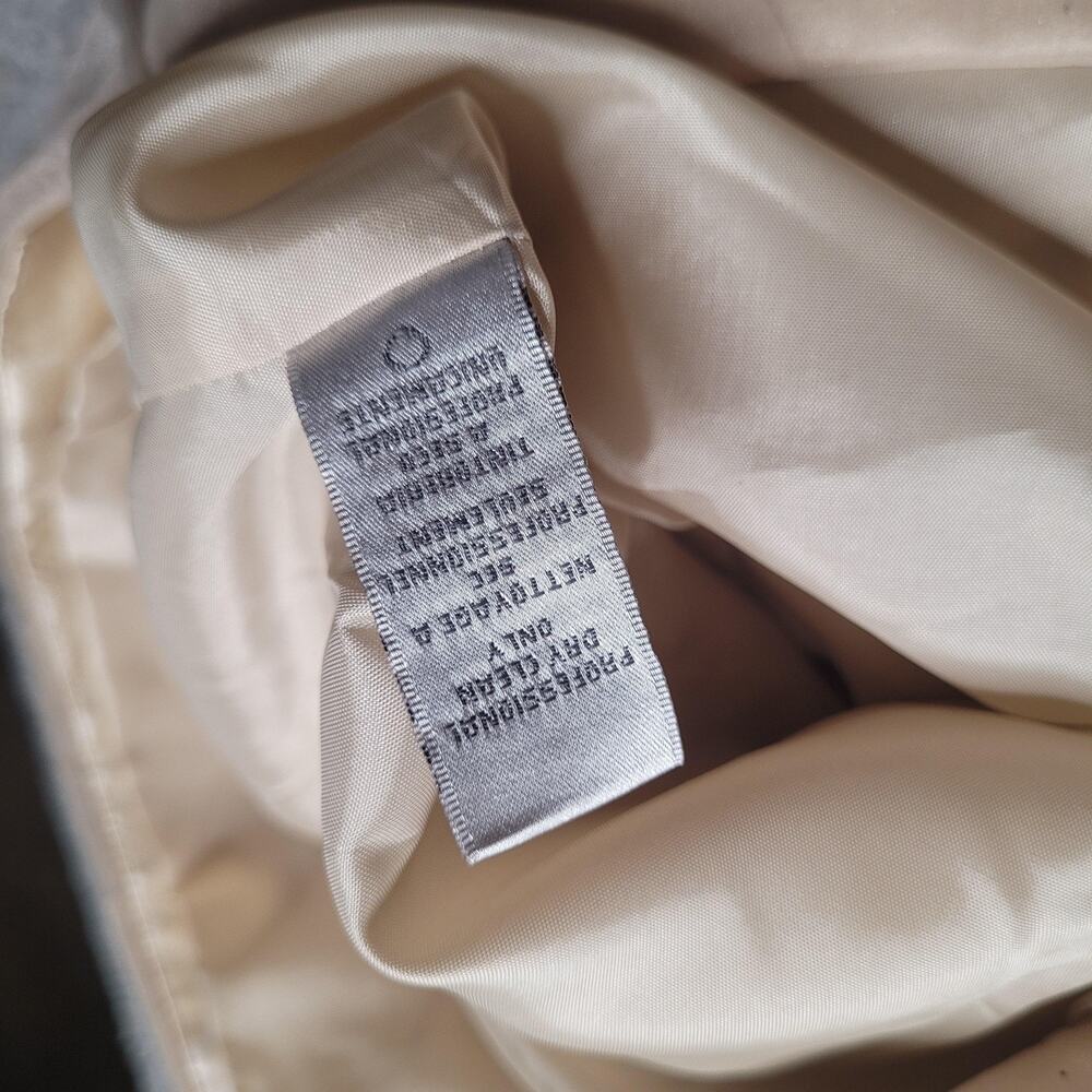 Badgley Mischka Dress‎ 14 Champagne Beaded Strapless Satin Bubble Hem Cocktail - Picture 8 of 13